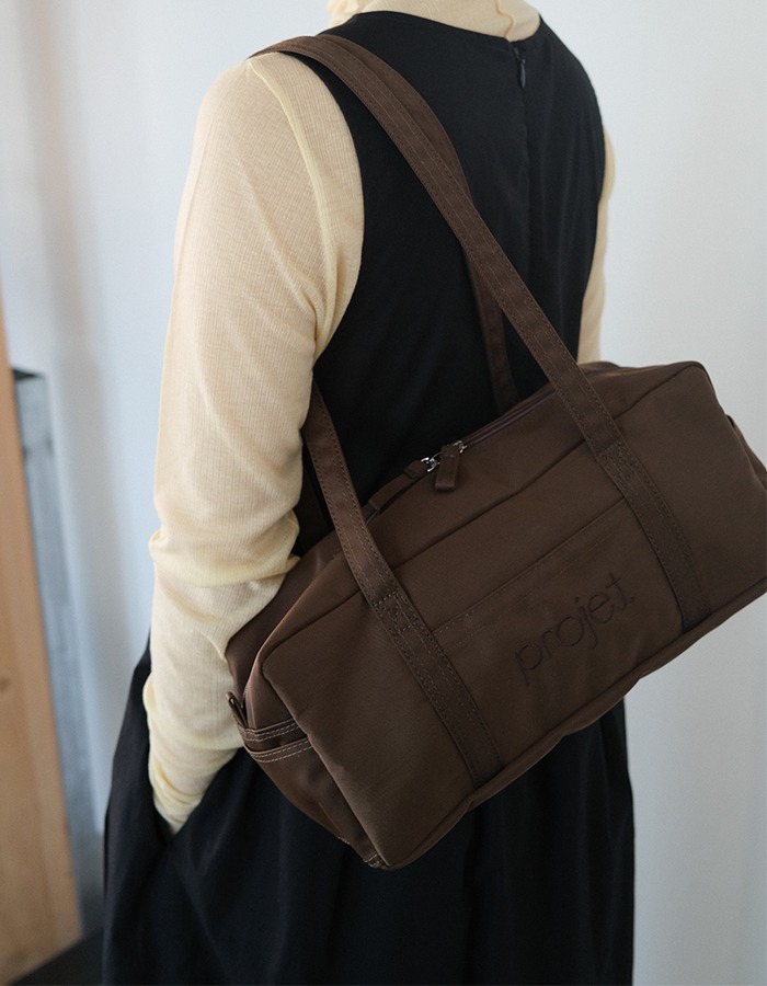 projet) compact duffle bag (brown)